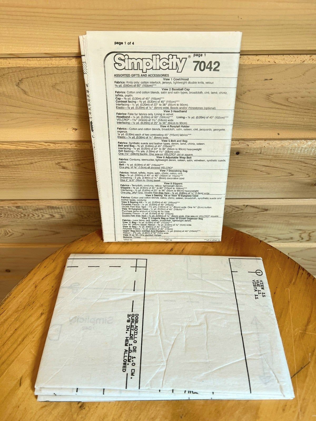 Simplicity Vintage Home Sewing Crafts Kit #7042 1990 Accessory Club Item image 2