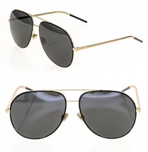Christian Dior Astral Gold Black Metal Aviator Sunglasses Unisex Diorastral - £391.72 GBP