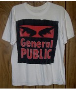 General Public Concert Tour T Shirt Vintage 1985 Single Stitched - $27,562.70 MXN