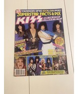 KISS - SUPERSTAR Facts &amp; Pix CENTERFOLD POSTER Magazine Vintage ( program ) - £20.13 GBP