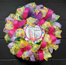 Easter Wreath,  Welcome Wreath Front Door Decor Handmade 22 In - $74.99