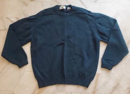 Vintage Field Gear 100% Virgin Wool Shetland Sweater Men&#39;s Large Green  - £19.30 GBP