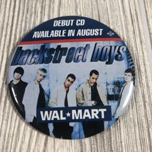 Backstreet Boys Walmart Promotional 3&quot; Round Pin Pinback - 1990&#39;s - Vintage #2 - £3.08 GBP