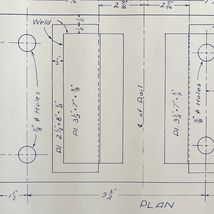 1948 Railroad Bangor Aroostook Turntable Bearing Plate Blueprint H33 DWDD13 - €40,84 EUR