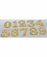 Solid Brass House Door Numbers 2-3/8&quot; Inch (6cm) 0123456789 Offices Hote... - $2.45+