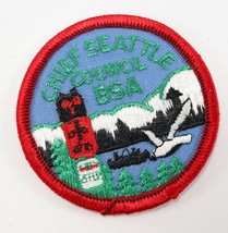 Vintage Chief Seattle Council Twill T Boy Scouts of America Camp Patch - $10.52