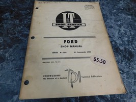 Ford Shop Manual Series  I &amp; T Shop Service Series 6000 &amp; Commander 6000 - $15.99