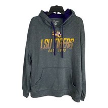 Champion Mens Jacket Hoodie Size XL LSU Gray Pullover Pockets Long Sleeve - $24.98