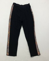 Malimo Women&#39;s Size Small Black Patterned Sides Skinny Polyester Pull On... - $7.92