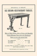 Ice Cream &amp; Restaurant Tables - Art Print - £17.68 GBP+