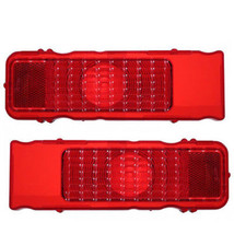 68 Chevrolet Chevy Camaro Rear Red Tail Brake Light Lenses LH &amp; RH Pair 1968 - £13.55 GBP