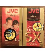 Three JVC T-120-SX Gold; 2 JVC T-120-SX &amp; 1 JVC EHG Hi-Fi Blank VHS Tapes - £21.57 GBP