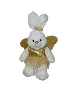 Inter American Bunny Rabbit White Gold wings and tutu Easter Plush Stuff... - £11.90 GBP