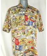 Reyn Spooner Smokin Joe Short Sleeve Button Front Aloha Shirt Men Small New - £34.04 GBP