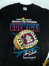 Vintage Alan Kulwicki 1992 Nascar Winston Cup Champion Shirt - Black - XL - New! - $77.29