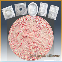 2D Silicone Soap/sugar/fondant/chocolate Mold - Garden of Eden - Adam an... - £26.43 GBP