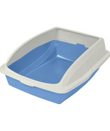 Pets Large High Sided Cat Litter Box with Frame, Blue, CP4 - $28.16