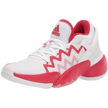 adidas Men&#39;s  D.o.n. Issue 2 Basketball Sneakers FX9429 White/Scarlet Size 9M - £38.34 GBP