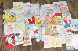 Hallmark &amp; American Greeting Lot If 28 Vintage Colorful Interesting Card - £9.34 GBP