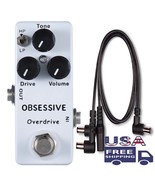 MOSKY Obsessive Overdrive + PDC-3 Split Cable Guitar Effect Pedal True B... - £25.25 GBP