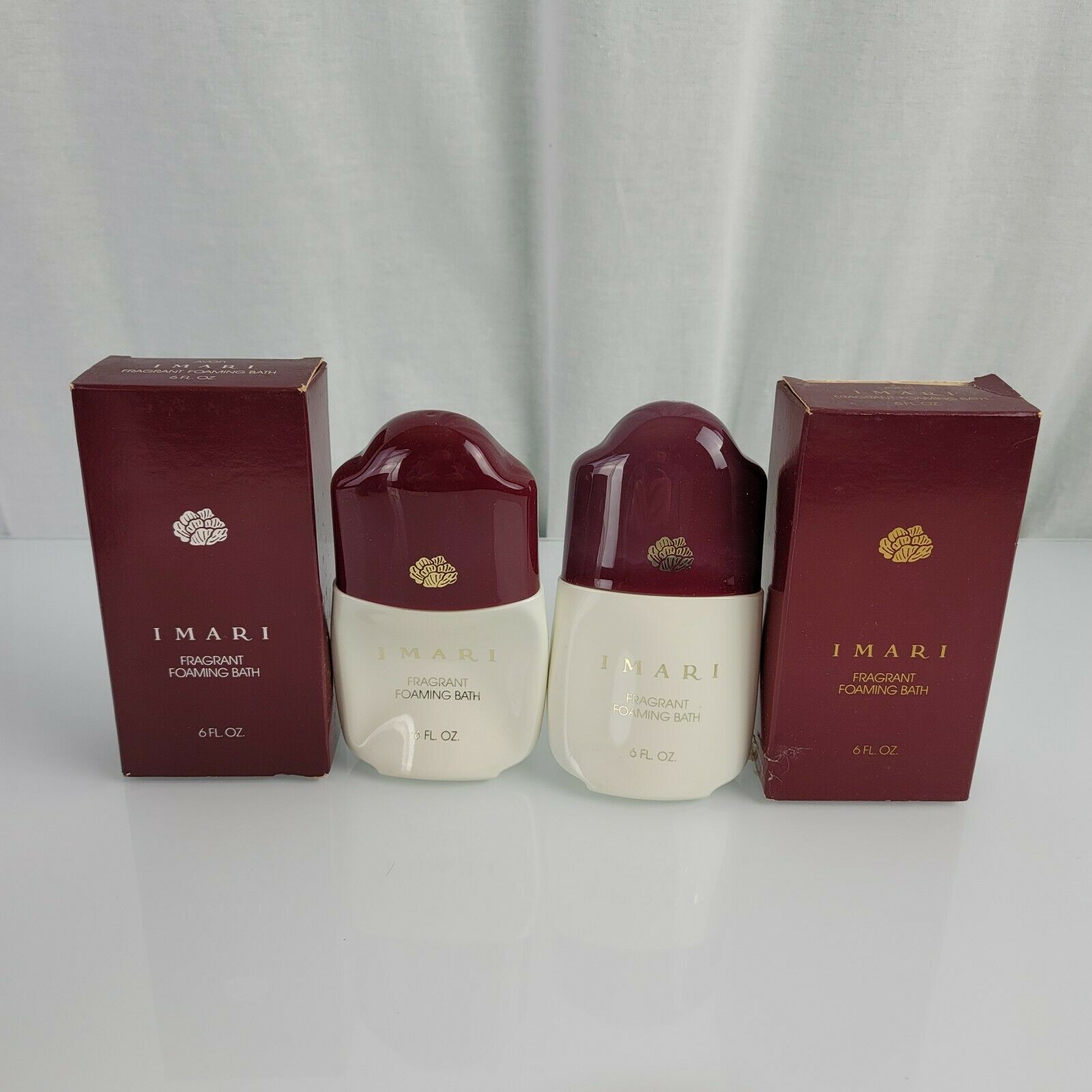 Avon Imari Fragrant Foaming Bath 6 fl oz NEW 1987 Set Lot of 2 Bottles - $39.59