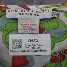 Gretchen Scott Dress Womens 12 Multicolor Abstract Design Long Sleeve - £15.86 GBP