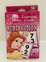 Disney Princess Bella Subtraction 36 Learning Cards - £6.91 GBP