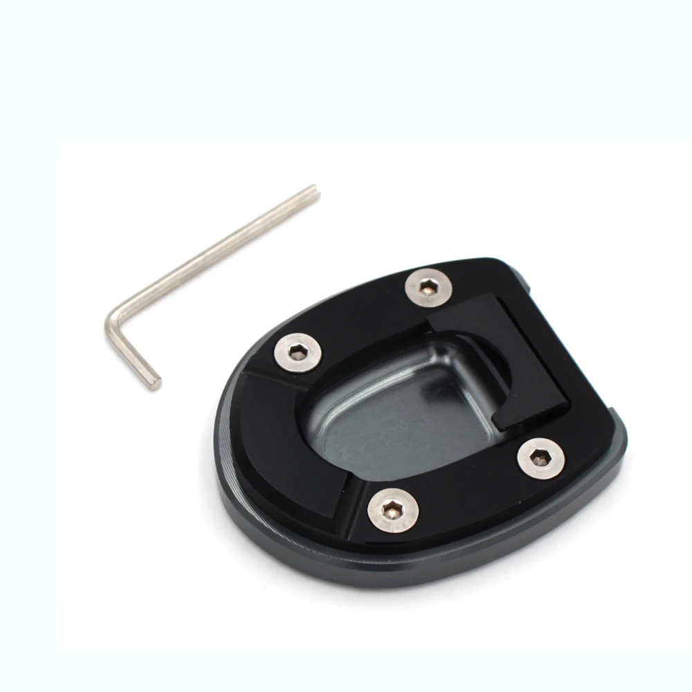 Motorcycle CNC Aluminum Side Stand Enlarge Extension Pad Kitand  Vespa gts300 su - £394.53 GBP