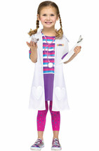 Dolly Doctor Veterinarian Vet Girls Halloween Costume Toddler Size Large 3T-4T - £21.26 GBP