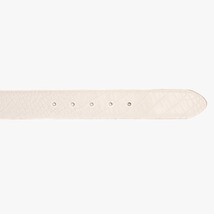 The Monaco White Leather Belt image 5