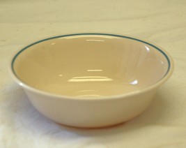 Country Violets Corelle Corning Soup Cereal Bowl Blue Trim on Ivory - $16.82