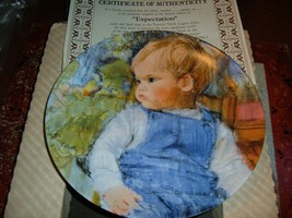 Frances Hook &quot;Expectation&quot;1987 # 3692A Edwin Knowles China - $5.94