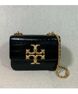 NEW Tory Burch Black Croc Eleanor Small Convertible Shoulder Bag $748 - £599.36 GBP