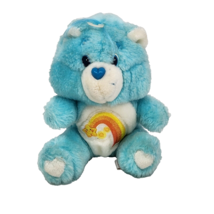 6&quot; Vintage 1983 Kenner Blue Wish Star Bear Care Bears Stuffed Animal Plush Toy - £22.28 GBP