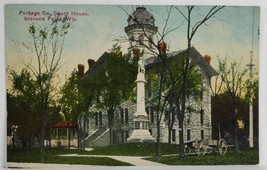 Stevens Point Wisconsin Portage County Court House Monument &amp; Cannon Pos... - £5.46 GBP