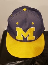 Vintage Front Row Michigan Wolverines Hat Snap Back Cap - £25.77 GBP