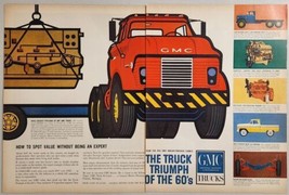 1961 Print Ad GMC Trucks Pickups &amp; Conventional 6-Wheelers Spot the Value - £14.16 GBP