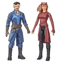 Marvel Titan Hero Series Doctor Strange  &amp; The Scarlett Witch 12&quot; Action Figures - £16.54 GBP