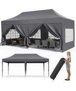 Pavilion Popup Gazebo 3x6m Waterproof Folding Gazebo Tent Party Tent 6 S... - $289.66+