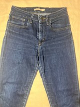 Levi&#39;s 721 Women High Rise Skinny Jeans Blue Size 27 (27 x 30) Blue Denim E65 - $19.79