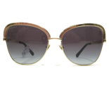 CHANEL Sunglasses 4270 c.395/S6 Gold Black Cat Eye Frames with Purple Le... - $252.23