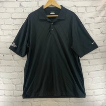 Nike Golf Dri-Fit Polo Shirt Mens Sz XL Black Northwest Pipe Co.  - $11.88