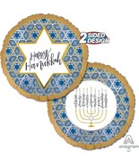 18&quot; Hanukkah Festival of Lights Balloons - 6 Pack Jewish Holiday Menorah... - $11.77