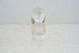 Fenton Clear Frosted Satin Glass 3.75&quot; Little Girl Praying Figurine Guc - £7.98 GBP