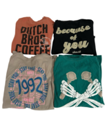 (Lot of 4) Dutch Bros Shirt Adult Size Small Womens Coffee Long Sleeve - $71.44 CAD