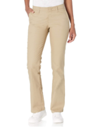 Dickies Women's Flat Front Stretch Twill Pant Slim Fit Bootcut sz 18 Short - $18.95