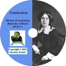 CONNECTICUT - History &amp; Genealogy -265 old Books on DVD - Ancestors,County,CD,CT - £6.01 GBP