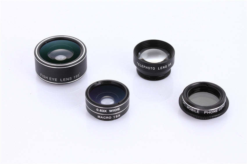 Five a general mobile phone lens fisheye wide-angle macro telephoto lens mobile