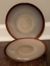 Set of 2 Sango Nova Brown 4933 Salad Plates 7 3/4” - $4.99