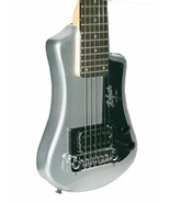 HOFNER HCT-SH-SBT Shorty Silver Sparkle Electric Guitar + Gig Bag New - $202.39 CAD
